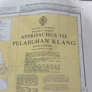 Nautical Chart of Malacca Strait Approaches.
